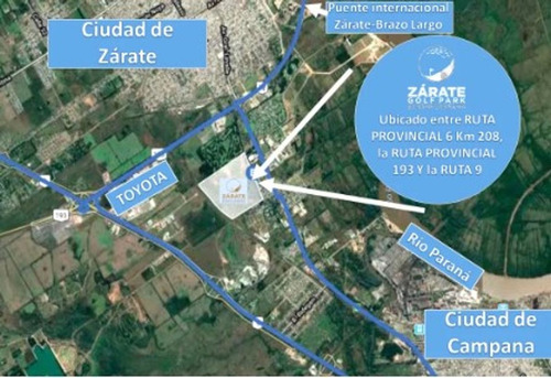 Venta Lote 639 M2 Barrio Zarate Golf Park
