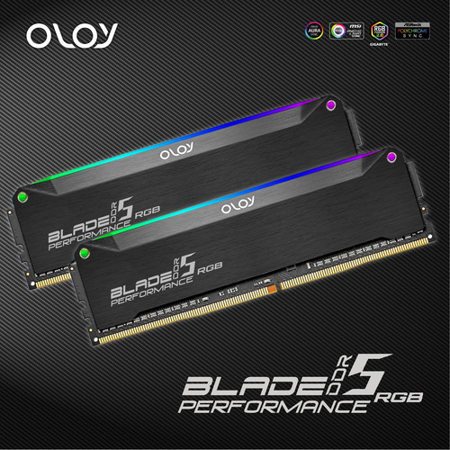 Oloy Ddr5 Ram 32gb (2x16gb) Blade Rgb 6400 Mhz Cl32 1.35v