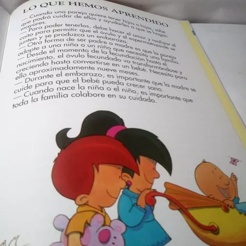 Libro infantil Los cuidados del bebé