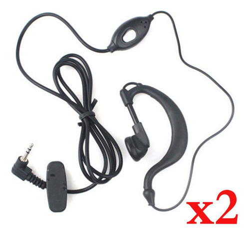 2 X Micrófono De Fbi Auriculares/auricular Para Radio Motoro