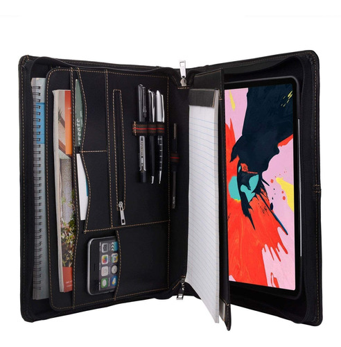 Funda De Cuero Para iPad Pro 12.9  2020 / 2018 - Color Ne...