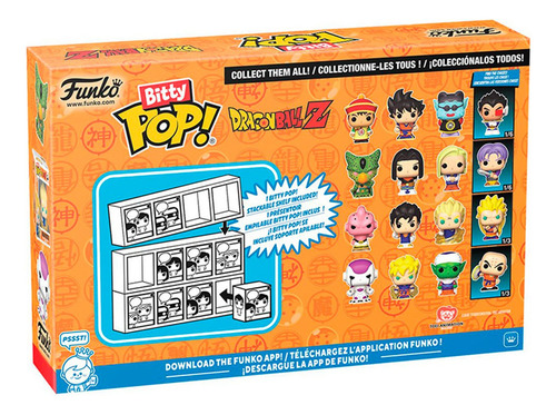 Funko Bitty Pop: Dragon Ball Z - Cell Primera Forma 4 Pack