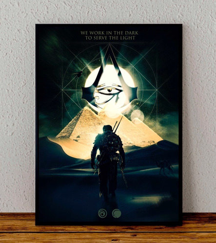 Cuadro 33x48 Poster Enmarcado Assassins Creed Brotherhood