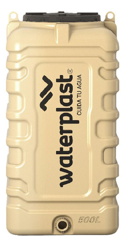 Tanque Agua Slim Waterplast Vertical Tricapa Proo 500 Litros Color Beige