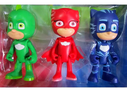 Kit 3 Bonecos Pjmasks Mede 15 Cm Pronta Entrega
