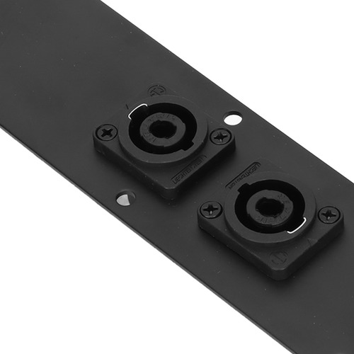 Conector De Altavoz Jack Plate Metal Dual Con 2 Conectores D