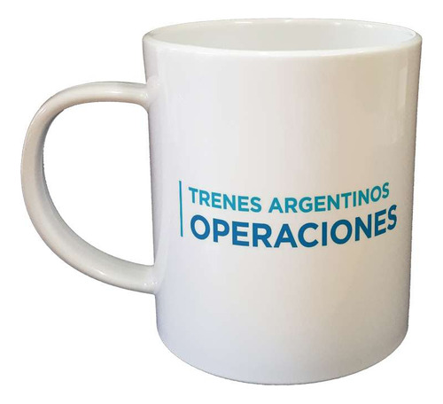 Taza Plastico Trenes Argentinos Logo Operaciones