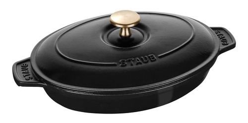 Staub® Plato Ovalado Para Horno Con Tapa Hierro 23 X 17cm