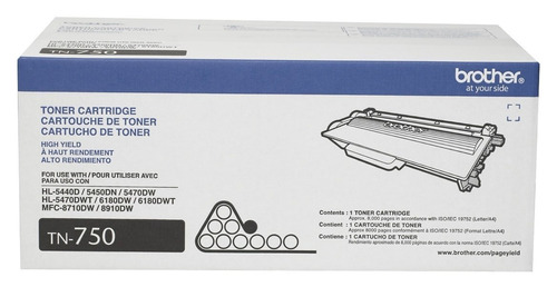 Toner Brother Tn-750 (hl-5450 8,000 Pag)