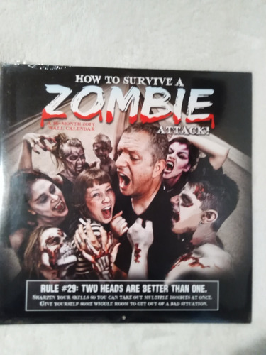 Calendario 2014 How To Survive A Zombie Attack Kikkoman65