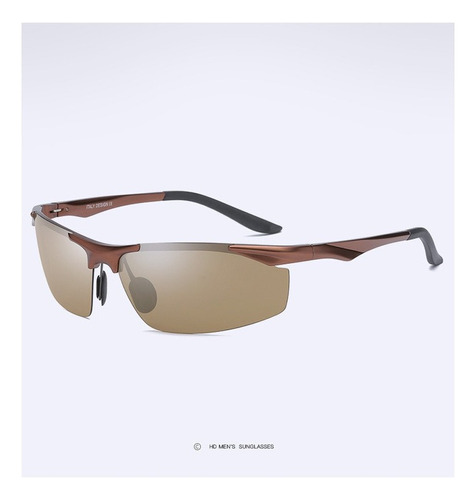 Gafas Sol Polarizadas Media Montura Pesca Deportiva Ciclismo