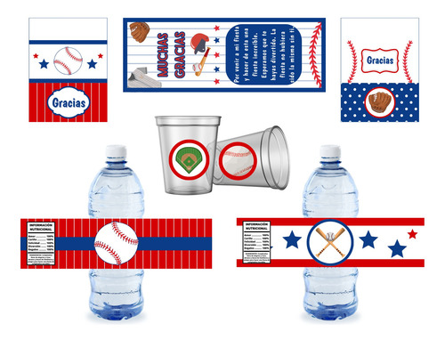 Kit Imprimible Para Fiesta Temática Béisbol