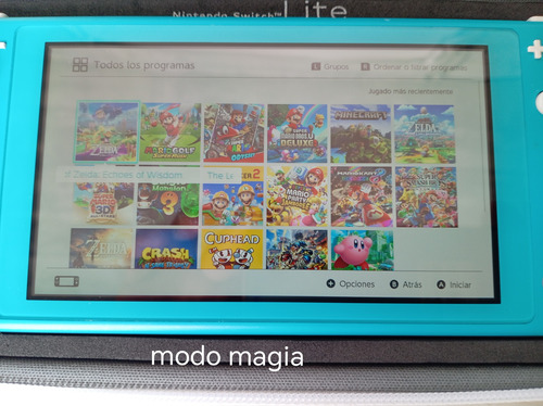 Nintendo Switch Switch Lite Turquesa Con 128gb+magia Turquesa (Usado)