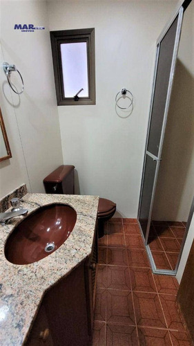 Imagem 8 de 13 de Apartamento À Venda No Guarujá, Na Praia Das Pitangueiras, Próximo Da Praia, 100 Metros De Área Útil, Sacada E 02 Vagas De Garagem - Ap11265