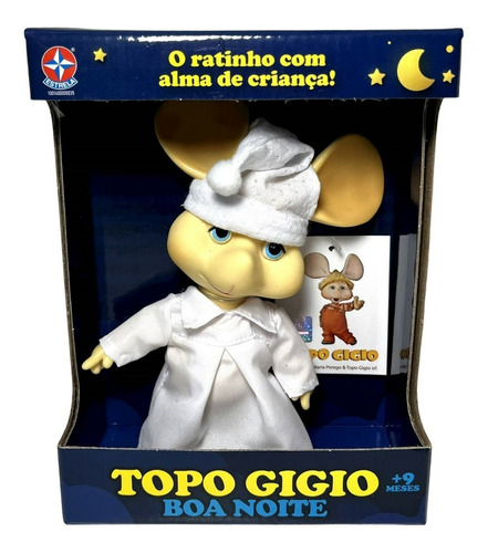 Boneco Colecionável Rato Ratinho Topo Gigio Estrela Original