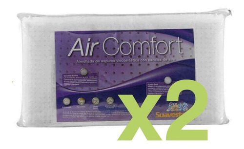 Imagen 1 de 4 de 2 Almohadas Inteligente Suavestar Air Comfort 57x37 C/cierre