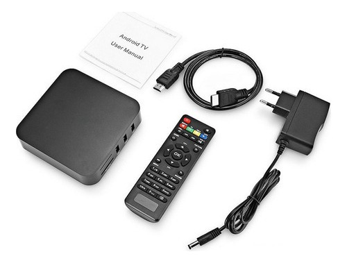 Parelho Daptador Smart Tv Box Transforme Sua Tv Em Smart Cor Preto Tipo De Controle Remoto Padrão