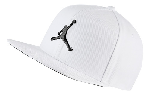 Gorra Jumpman Pro Blanca Talle S / M Original - Adulto Blanco S/m Lisa