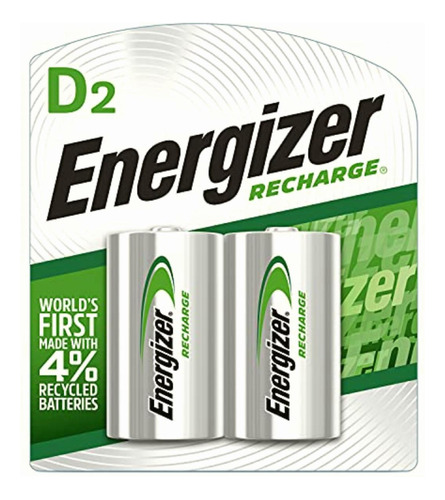 Energizer Batería/pila Recargable (2500 Mah, Plata, 2 Piezas