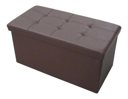 Baúl Puff Grande - Plegable Marron Bigsale