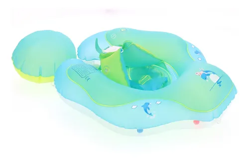 Flotador De Natación Cocodrilo Con Toldo Ajustable Para Bebés De 6 A 30 Meses – Inflable Y Seguro