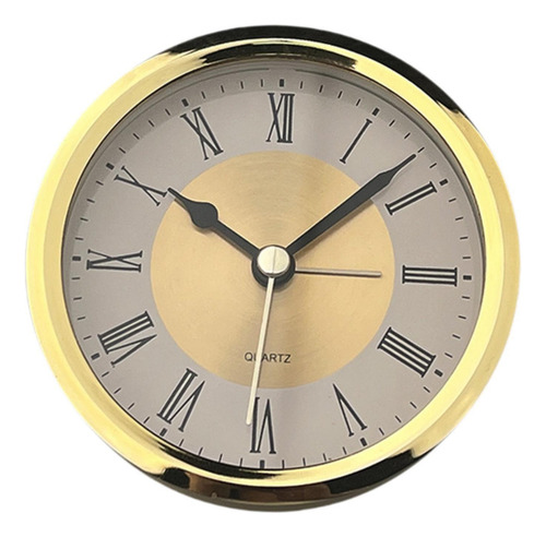 Inserto De Reloj Redondo Con Números, Mini Reloj Oro.