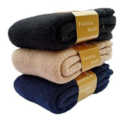 De Los Hombres 3pack De Grosor Suave Lana Invierno Calido Ca
