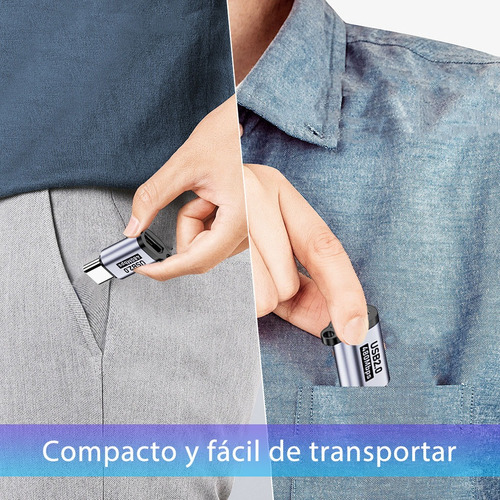 8 Pzs Adaptador Alloy Otg Usb Tipo C Hembra A Usb 3.0 Macho