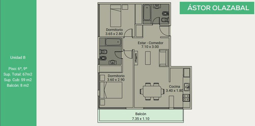 Imagen 9 de 9 de Departamento 3 Ambientes A Estrenar En Ituzaingo Norte- Con Financiacon En Pesos