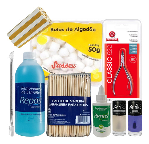 Kit Manicure Completo Para Unhas Em Casa E Profissional
