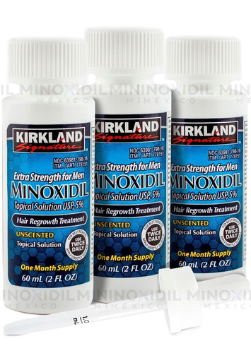 Imagen 1 de 4 de Minoxidil Kirkland 5% Solución Tópica 3 Meses De Tratamiento