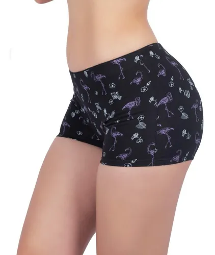 Bóxer Largo Alto, Full Estampado Para Mujer Ref. 8023