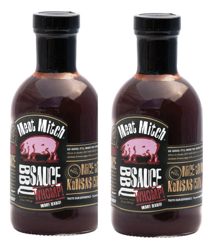 Meat Mitch Whomp! Salsa Para Barbacoa, 21.0 Onzas (paquete D