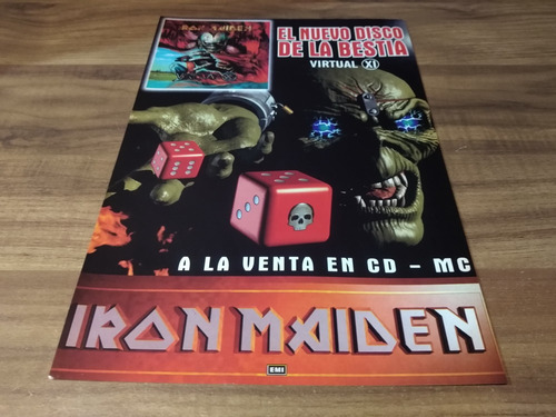 (pd591) Publicidad Iron Maiden * Virtual Xi * 1998