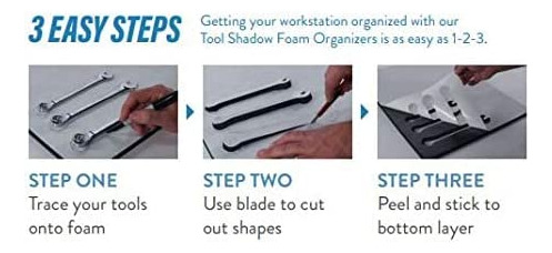 5s Tool Box Shadow Foam Organizers ( 2 Color) Custom Si...