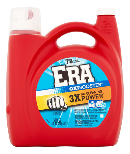 Era 3x Oxibooster - Detergente Líquido De Alta Eficiencia .