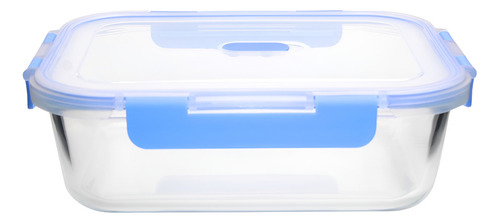 Hermetico Topper Contenedor Vidrio 1500 Ml Vencort Color Azul marino