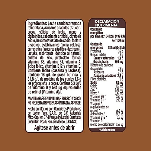 Leche Alpura Vaquitas Sabor Chocolate Caja C/24pzas De 200ml