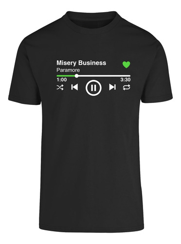 Playera Musical Paramore | Misery Business 