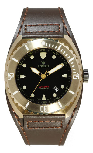 Reloj De Buceo Longio Zhuke De Bronce De 1,640.4 Ft Suizo Au