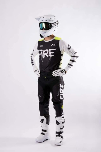 Imagen 1 de 10 de Conjunto Mx Motocross Fire Alpha-all Motors Online-