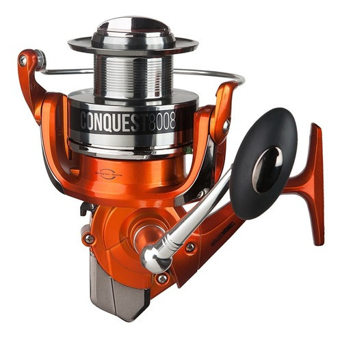 Reel Frontal Waterdog Conquest 8008 Pesca Pesada Lance Costa Color Naranja Oscuro Lado De La Manija Derecho/izquierdo