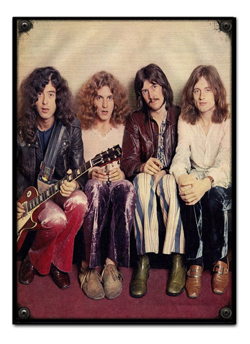 #657 - Cuadro Decorativo Vintage - Poster Led Zeppelin Rock