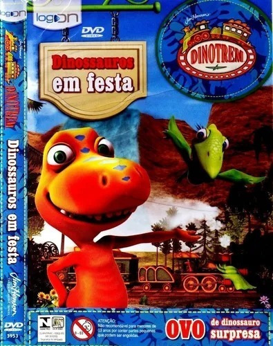 3 Dvds Dinotrem Dinossauros Festa, Clipes, Animais Infantil