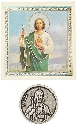 Wj Hirten 968-320 Moneda De Bolsillo De San Judas Con Tarjet
