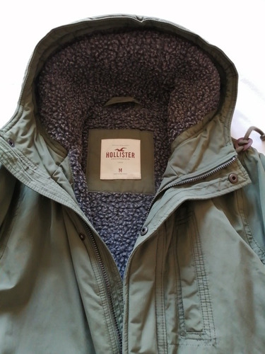 Campera Parka Hollister M Original Hombre 