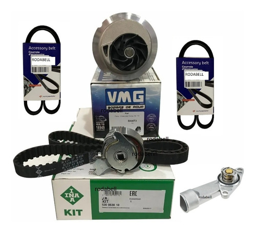 Kit Distribucion Gm Prisma 1.4 8v Ina Bomba Poliv Termostato