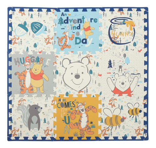 Alfombra De Espuma Eva Winnie The Pooh De Disney, Winter Pra