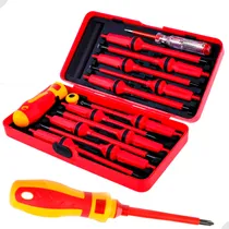 Comprar Kit Chaves Fenda Phillips Isolada Eletricista Reparos 1000v