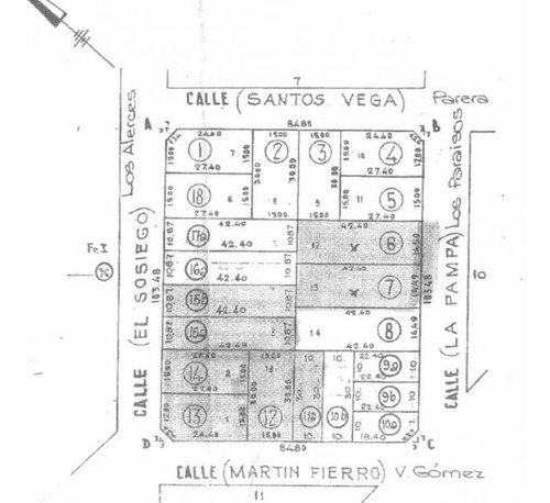 Imagen 2 de 4 de Terreno De 600 M2 En Venta Sobre Calle Los Paraísos - Pilar, G.b.a. Zona Norte